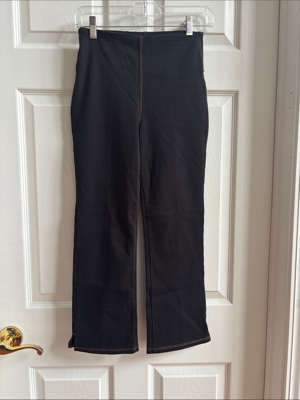 Women's Black Stretch Flare Pants